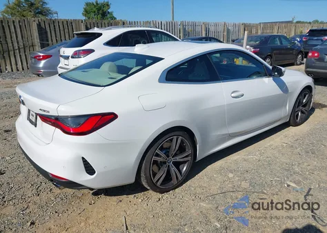 2021 BMW 430I xDrive из США, поврежденный, VIN WBA73AP07MCF70941